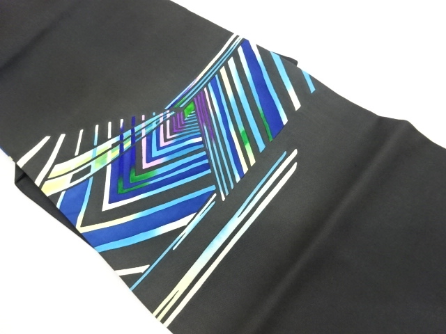 塩瀬幾何学模様名古屋帯